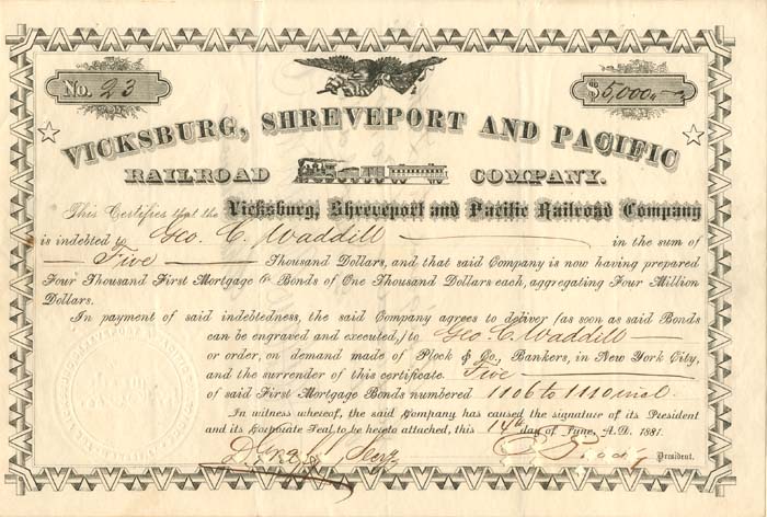 Vicksburg, Shreveport and Pacific Railroad Co.